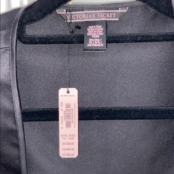 Black Silk Robe - Picture 2 of 4